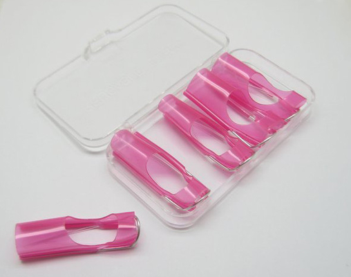 Inchiodi la forma di plastica rosa del chiodo degli strumenti di arte per l'estensione UV acrilica di punta del chiodo del gel