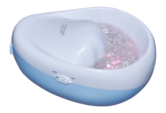 Ciotola elettrica del manicure della mini dell'unghia stazione termale della bolla con 7 colori LED 110V-250V