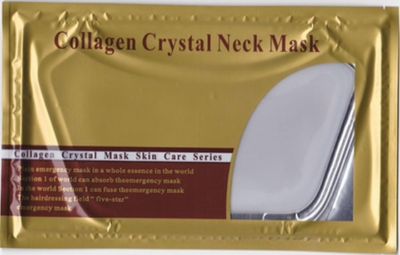 Anti grinza del collagene 24k dell'oro facciale trasparente della maschera per il collo SJ-055