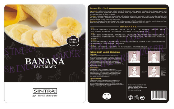 Banana che esfolia maschera facciale d'idratazione che rimuove le cellule epiteliali morte SG-01