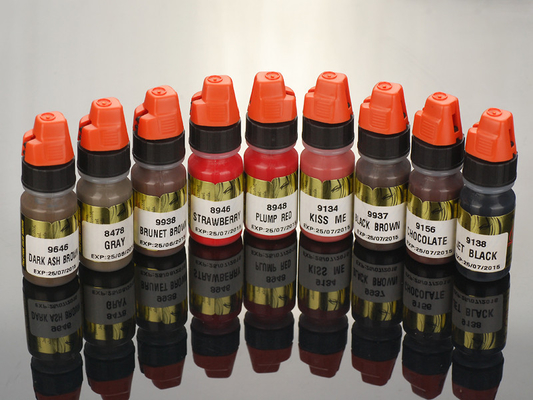 Pigmenti permanenti cosmetici naturali di trucco di salute 8ml micro con 38 colori