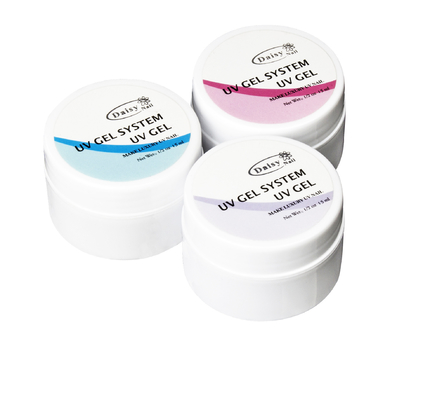 Sistema UV 0.5oz del gel del chiodo bianco natura/della radura senza fendersi