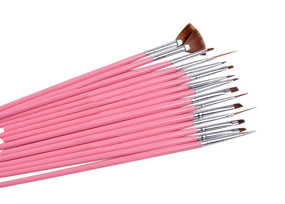 Punteggiando le spazzole fini di arte del chiodo dello strumento per trucco con la spazzola/penna del fan progetti