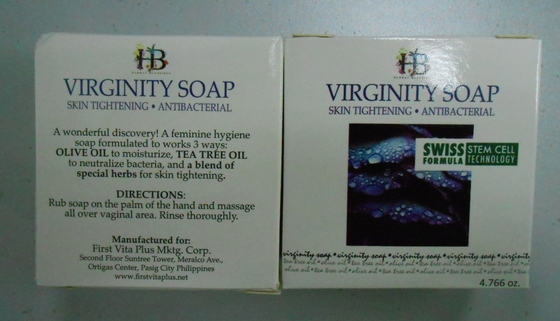 Verginità di erbe naturale di 100% che stringe sapone
