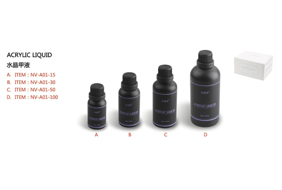 Liquido acrilico rosso-chiaro del chiodo di Navi 15ml 30ml 50ml 100ml per il deposito del chiodo