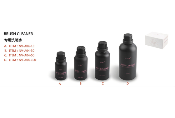 il detergente per pennelli acrilico del chiodo della bottiglia 50ml rimuove il residuo gel/dell'acrilico