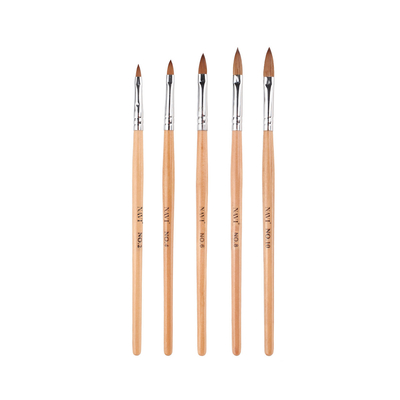 Pittura durevole della maniglia del manicure della spazzola di legno dell'unghia per l'unghia acrilica