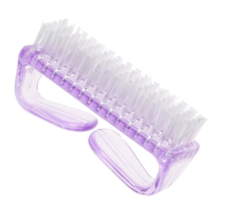 Grande strumento di pedicure del manicure della spazzola di pulizia dell'unghia della maniglia di plastica