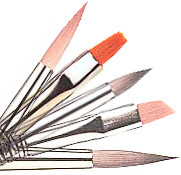 Nuovo set di pennelli di arte del chiodo, migliore spazzola della pittura a olio, 12pcs per spazzola di setola dell'insieme