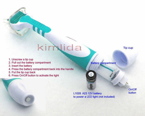 Rullo di titanio tenuto in mano di derma di 540 aghi LED con la testa variabile