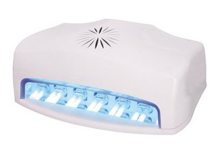Rosa chiodo curare 54W lampada UV con plastica ABS, interruttore per unghie bellezza On / Off