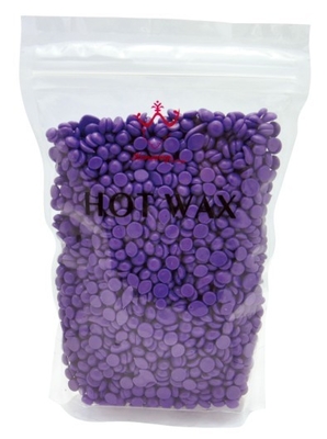 Cera paraffinica della STAZIONE TERMALE della lavanda/latte/aloe, cera calda della mini pallina dura 300g