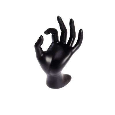 La radura/l'arte chiodo nero/di rosa foggia la mano di APPROVAZIONE del supporto del banco di mostra dell'anello del braccialetto della forma della mano