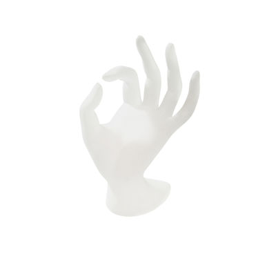 La radura/l'arte chiodo nero/di rosa foggia la mano di APPROVAZIONE del supporto del banco di mostra dell'anello del braccialetto della forma della mano