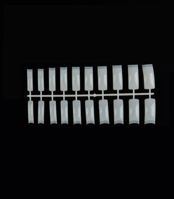 Il chiodo artificiale falso quadrato francese trasparente fornisce di punta 500 pc 10 dimensioni
