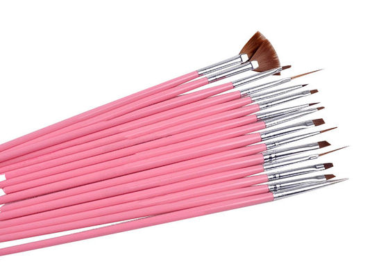 Punteggiando le spazzole fini di arte del chiodo dello strumento per trucco con la spazzola/penna del fan progetti