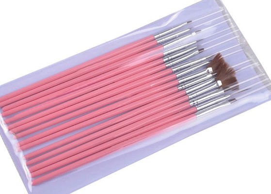 Punteggiando le spazzole fini di arte del chiodo dello strumento per trucco con la spazzola/penna del fan progetti