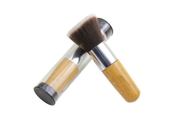 Piccola spazzola per il fronte, spazzola piana di trucco dell'amplificatore dell'amplificatore della maniglia di bambù di Kabuki