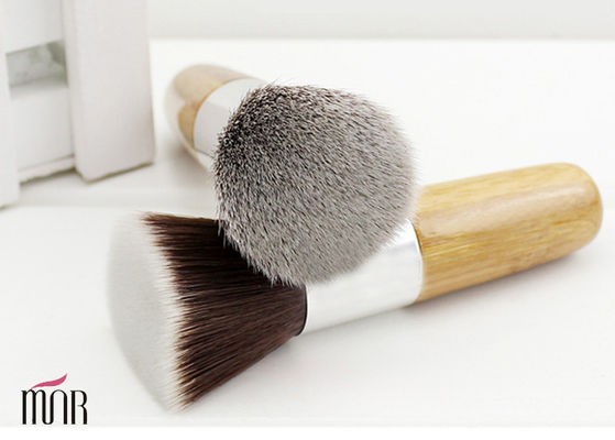 Piccola spazzola per il fronte, spazzola piana di trucco dell'amplificatore dell'amplificatore della maniglia di bambù di Kabuki