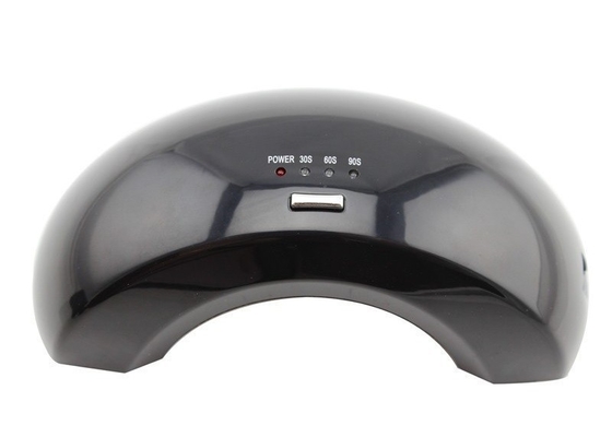 Lampada UV nera del chiodo del LED con il bordo inferiore della plastica dell'ABS e dell'acciaio inossidabile