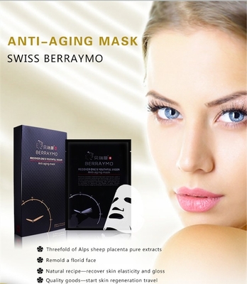 cura facciale del fronte della maschera di bellezza di cura della Berraymo-pelle della maschera 100% dell'acido ialuronico dell'anti collagene antinvecchiamento cinese della grinza