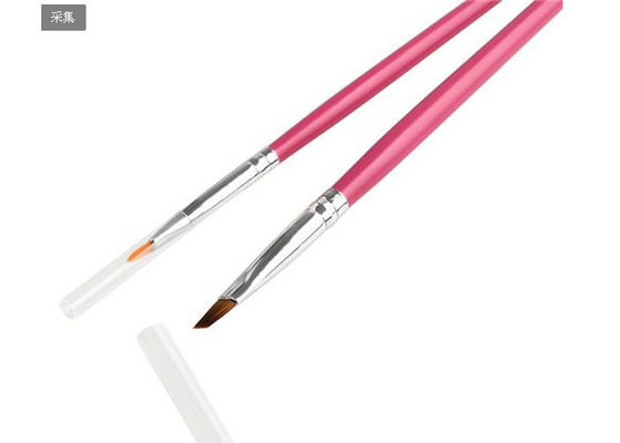 Pennello rosso naturale di arte del chiodo di Rosa in strumenti di bellezza del chiodo, abitudine