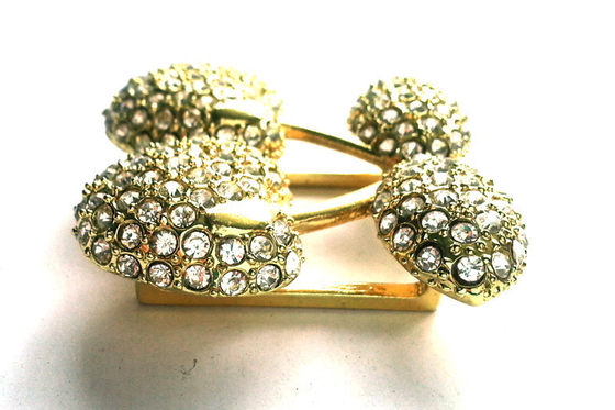 Accessori degli indumenti metallo/del cristallo con le gemme acriliche del diamante