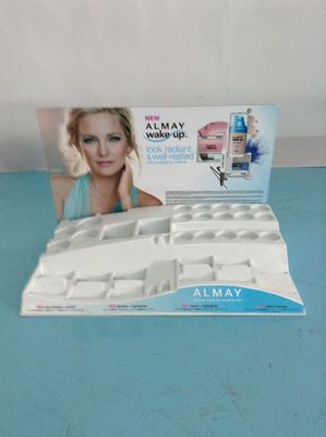 Banchi di mostra cosmetici acrilici portatili per i cosmetici dello smalto