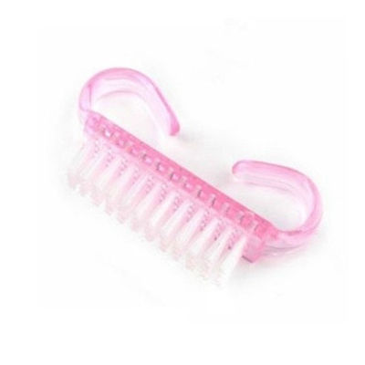 belle spazzole rosa di arte dell'unghia del manicure con la maniglia di plastica pratica