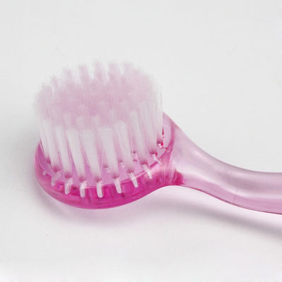 Spazzole rotonde di arte del chiodo della maniglia di plastica, spazzola di pulizia del chiodo di pedicure