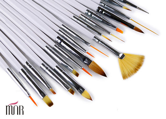 Cosmetico spazzole piane di arte del chiodo di 18 pezzi per trucco/la spazzola del fan arte del chiodo