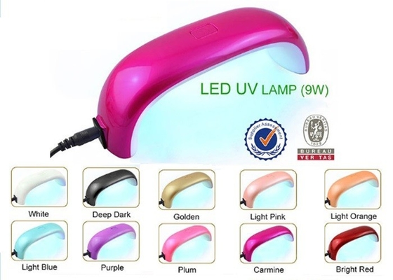 trattamento UV del ventilatore dello smalto dell'essiccatore dell'unghia del dito del piede della luce della lampada del gel dell'arcobaleno LED di 9W 110V